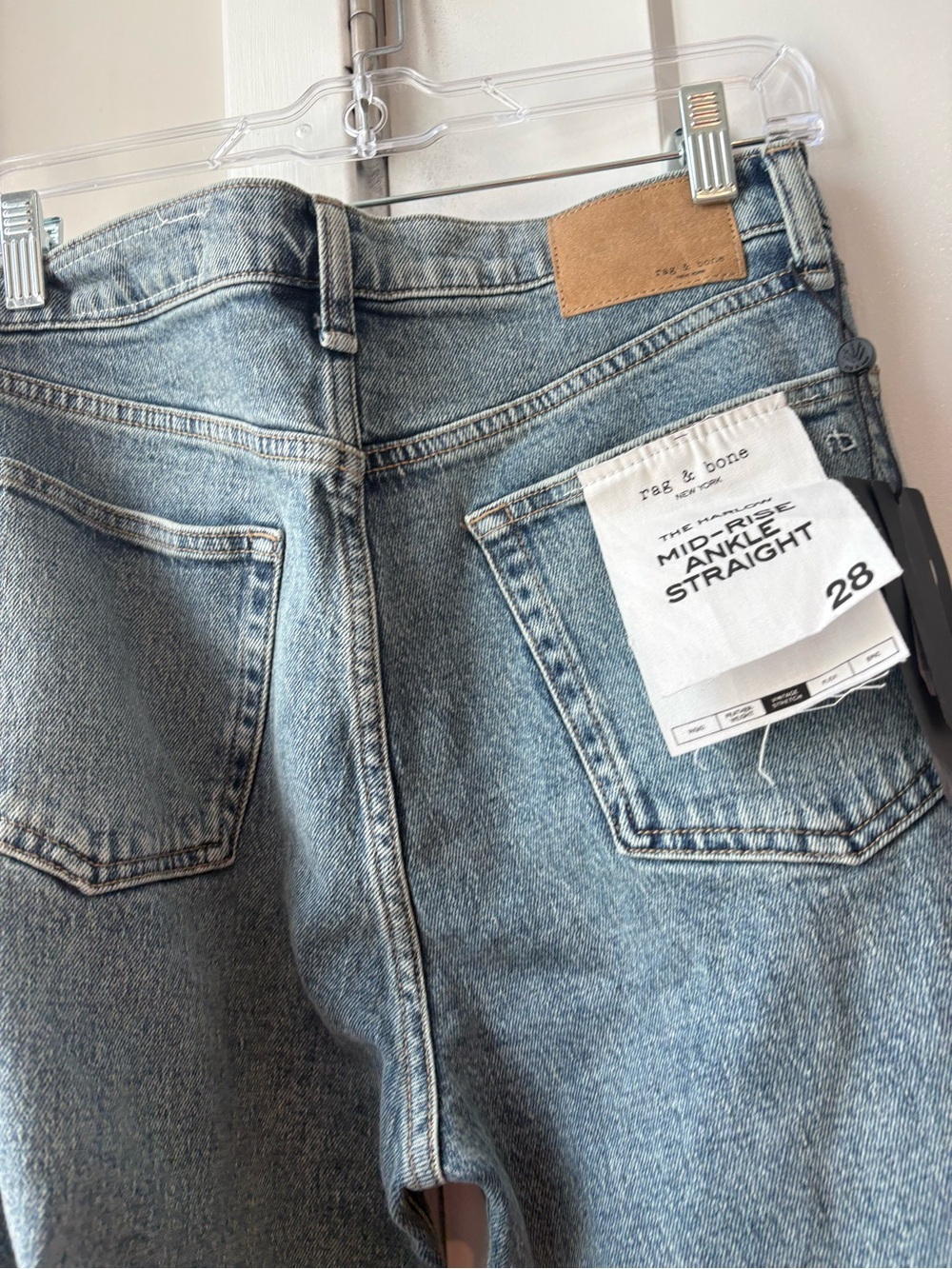 Rag & Bone Harlow Mid Rise Ankle Straight Size 28 New - Picture 10 of 11